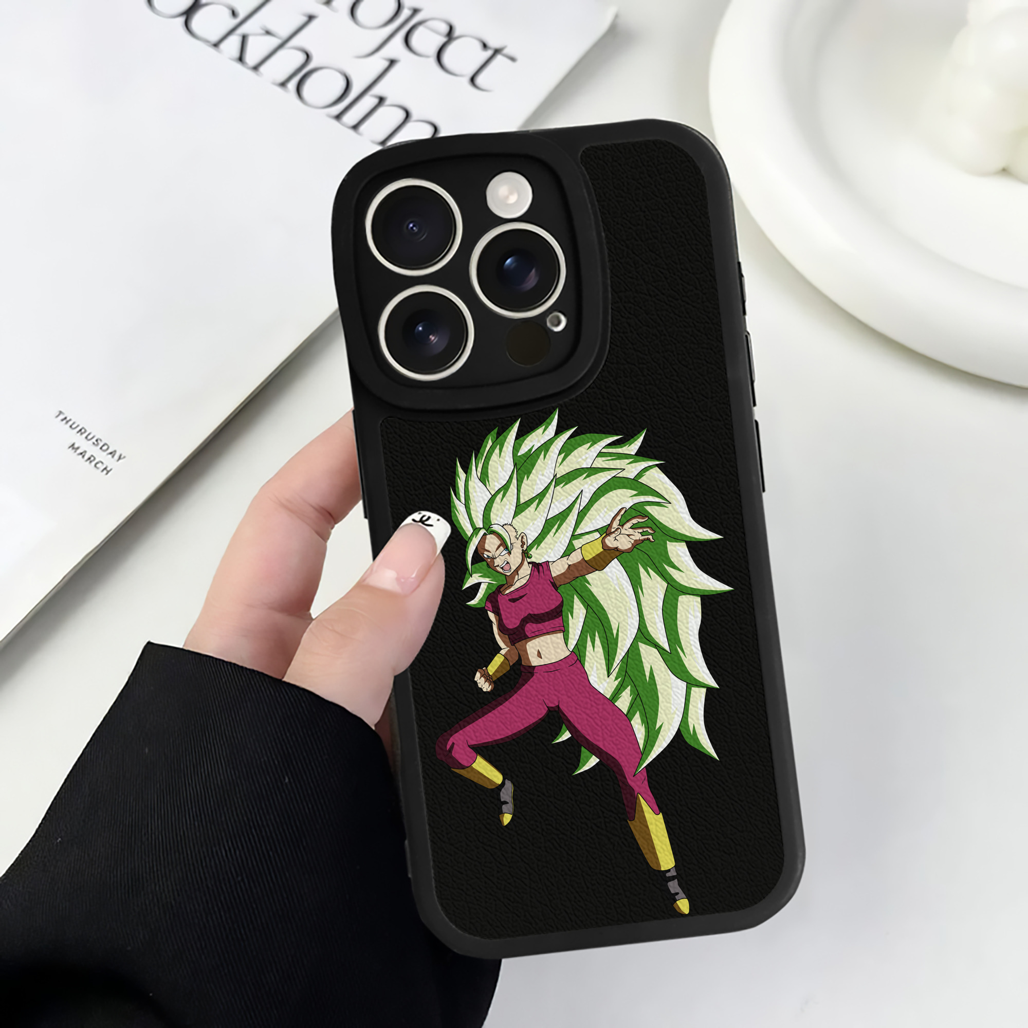 （画像用） ドラゴンボール DRAGON BALL 【iPhone 16シリーズ対応】シリコンスマホケース（レザー調） 材質：シリコン